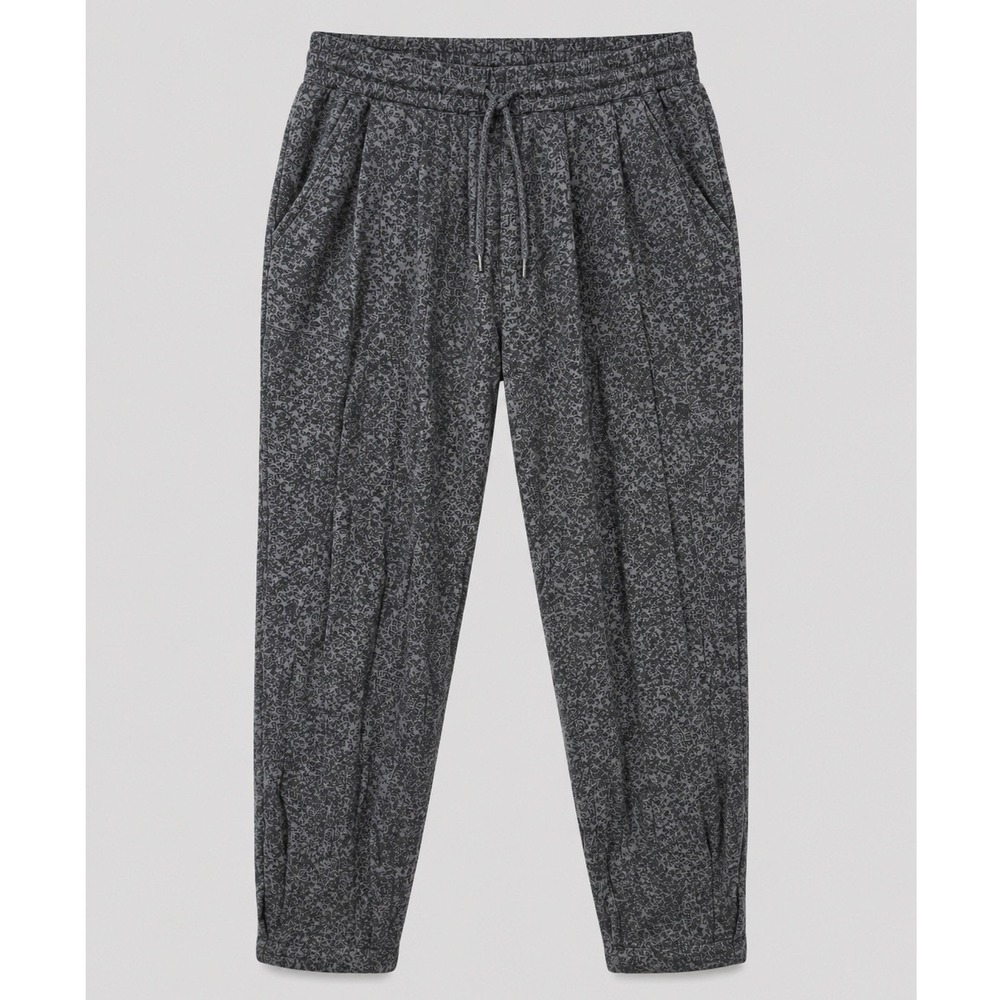 Prana Breathe Joggers Womens XS Gray Paisley Print‎ Drawstring Waist Yoga Pants